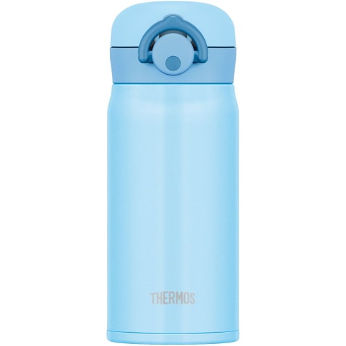 Thermos Vacuum Insulated Portable Mug with One-Touch Opening, 350ml, Light Blue, JNR-350 LB