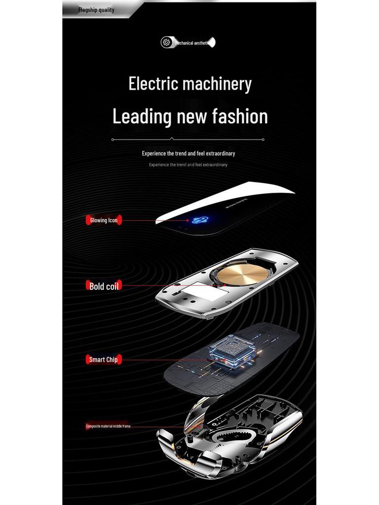 Autotelefonhalter und kabelloses Ladegerät mit Magic Clip A1 - Navigationshalterung