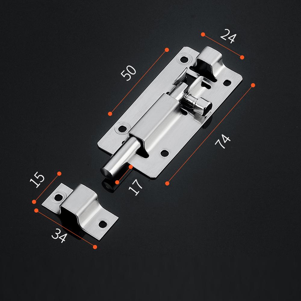 Safety Bolts In Various Sizes Thickened Stainless Steel Door Latch Rust Resistant And Corrosion Resistant