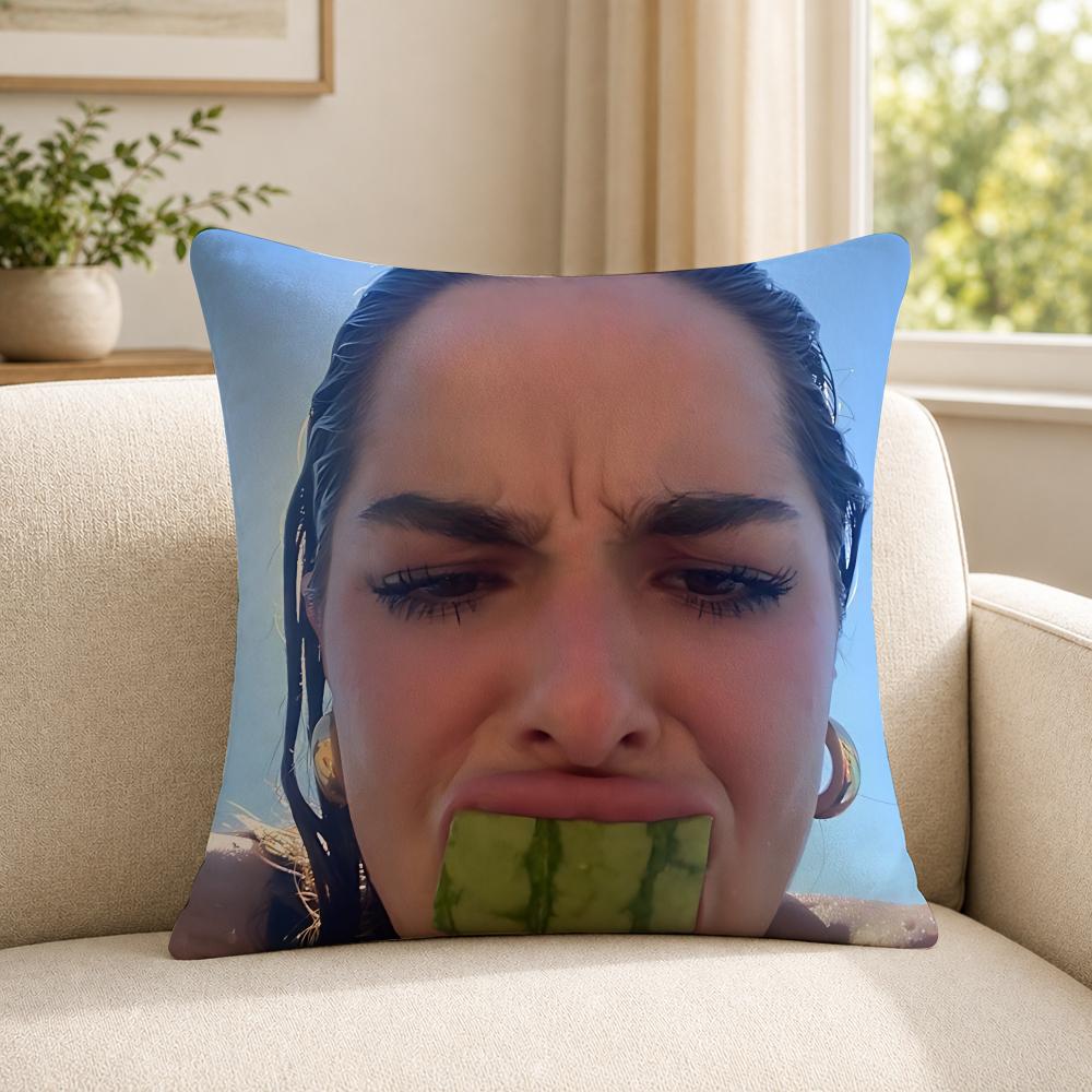 Person AAddison RRae funny Cushion Cover Soft Short Plush SkinFriendly Cushion Case for MultiScene Use