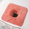 1Pc Coral Fleece Soft 35*35CM Thickened Massage Excellent-quality with Berath Hole Comfortable Beauty SPA Face Towel