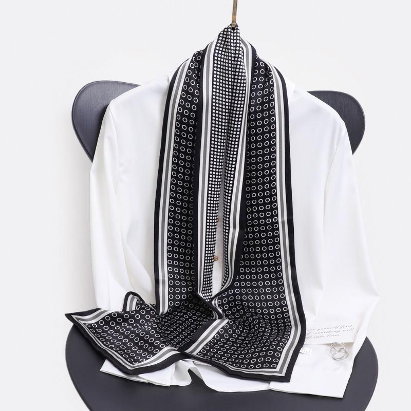 

Meier Silk scarf, small long tie, neck accessory, silk scarf, matching shirt, mulberry silk scarf 145*17cm