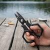 Portable Titanium Plated Fishing Scissors For Hanging Strings, Pe Line Fishing Line, Stainless Steel Lure Scissors