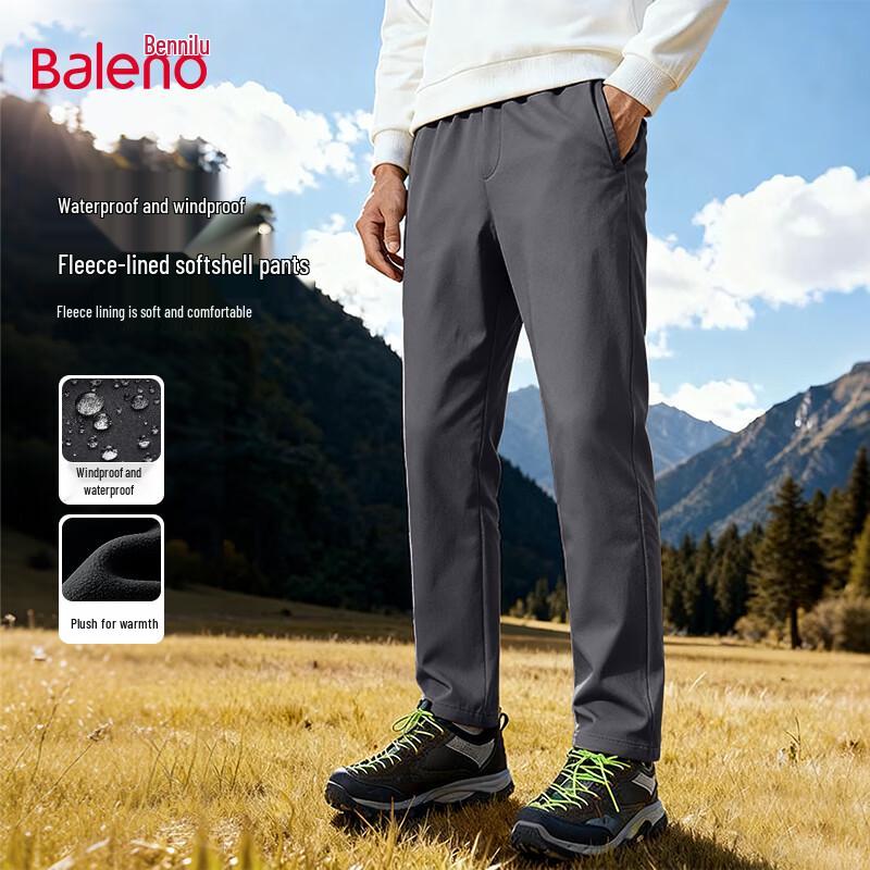 Baleno Heren Winter Waterdichte Fleece Gevoerde Broek met Rechte Pijpen