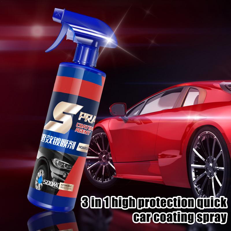 500ml 3w1 Spray do naprawy lakieru samochodowego Powłoka ceramiczna Szybki spray do nanocoatingu Wosk Wysoka ochrona Powłoka ochronna do samochodu