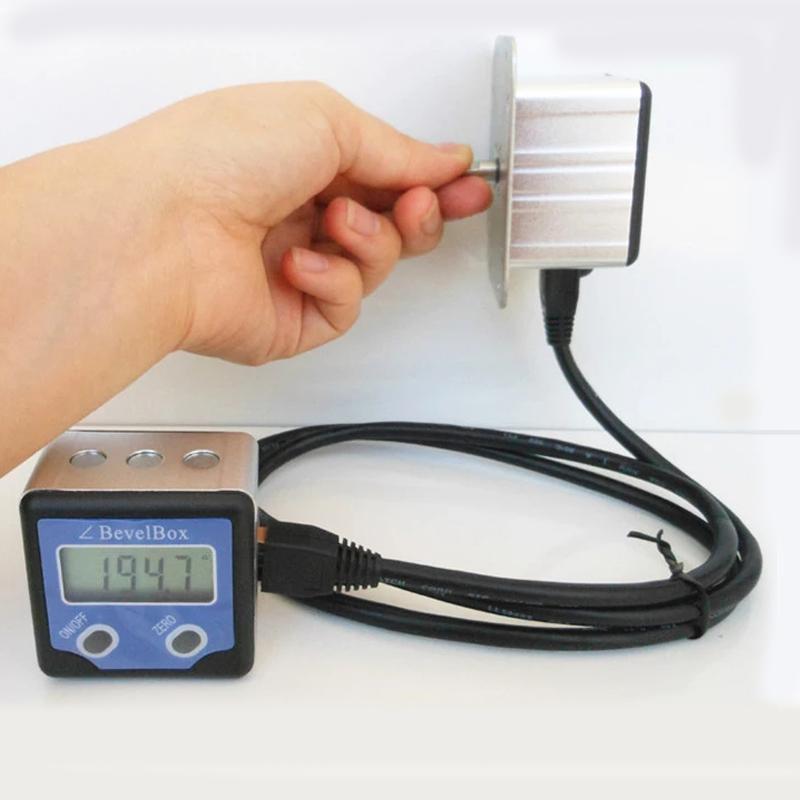 Remote Angle Sensor Protractor Separated Sensor and Display Digital Display Level Inclinometer Box Digital Protractor Angle Rule