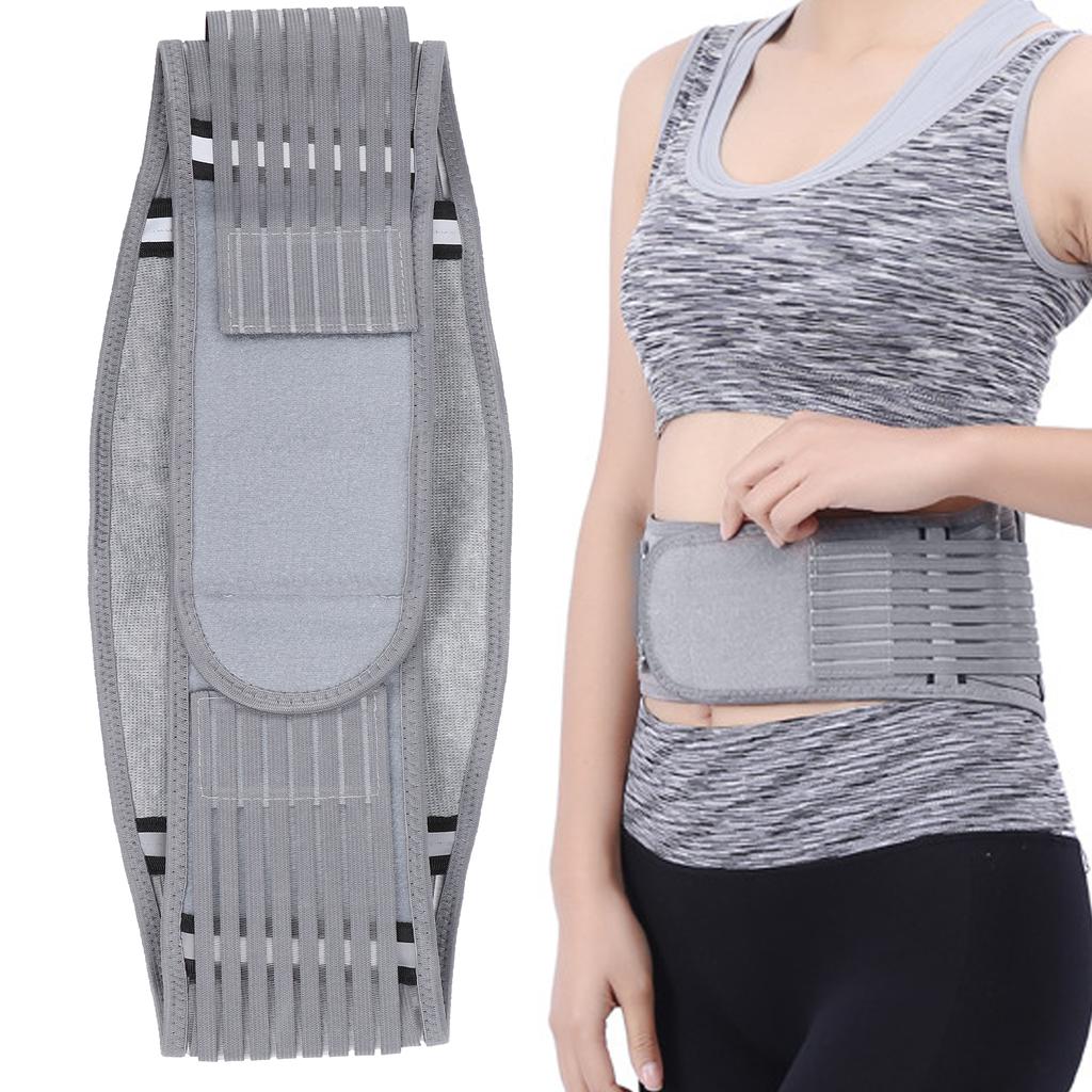 Lower Back Brace Lumbar Support Belt with Reflective Straps for Running Climbing