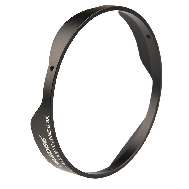 VLOGMAGIC 37MM / 43MM 0.3X Ultra Fisheye Weitwinkelobjektivadapter mit Gegenlichtblende Nur für Videokameras Camcorder