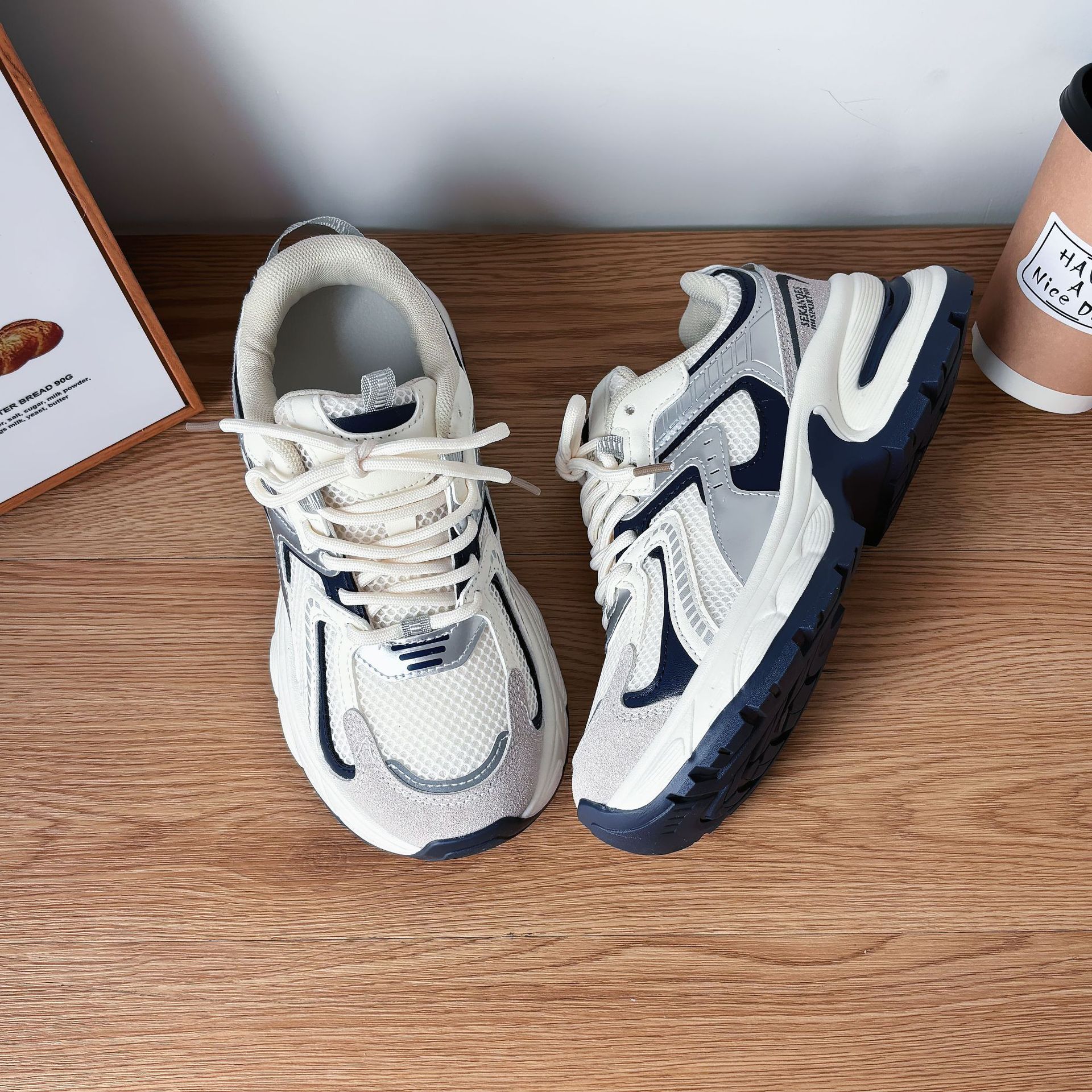 

Летняя сетчатая дышащая обувь для папы, женская обувь, студенческая универсальная повседневная спортивная обувь на платформе 40