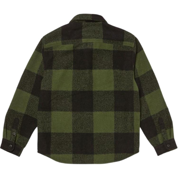 Vans Plaid Pattern Pocket Single-Breasted Multi-Pocket Long Sleeve Shirt Men Shirts Green VN000JVECAN1