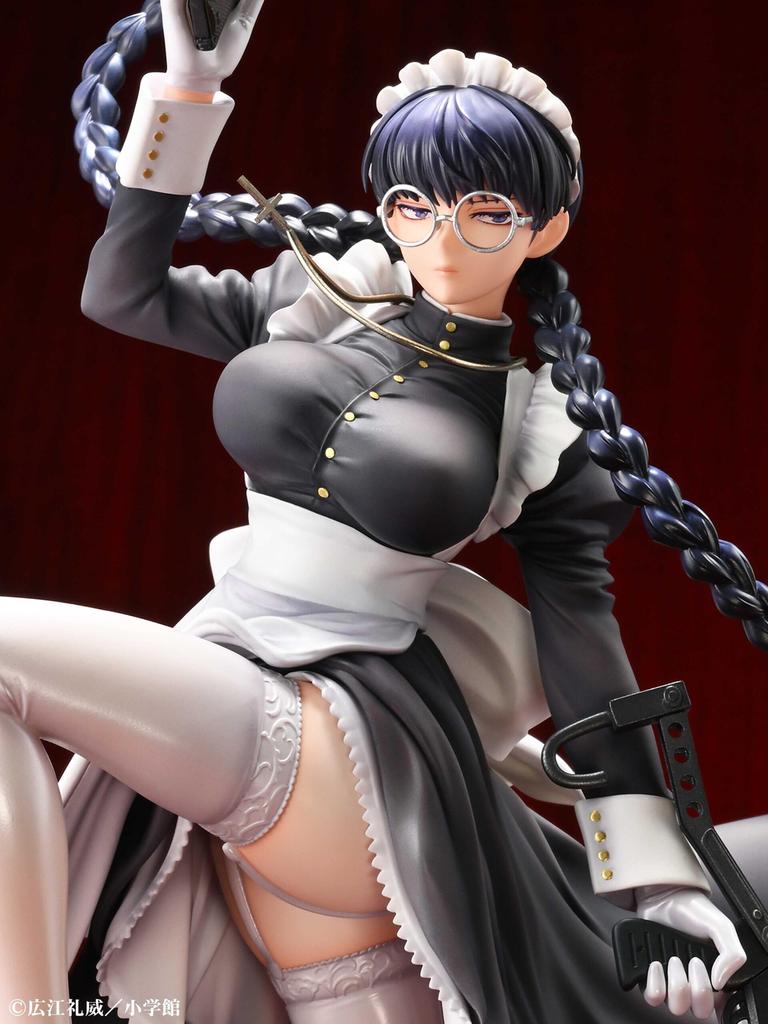 Medicos Entertainment Roberta Nightmare Maid Approximately 290mm PVC ABS Complete Figure "BLACK LAGOON" Ver. & Pre-painted