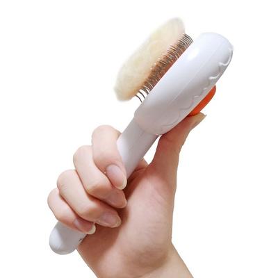 Happy J Haarentfernungsbürste für Haustiere, Weiß, 1 Stück, Koreanisches Haustiershampoo