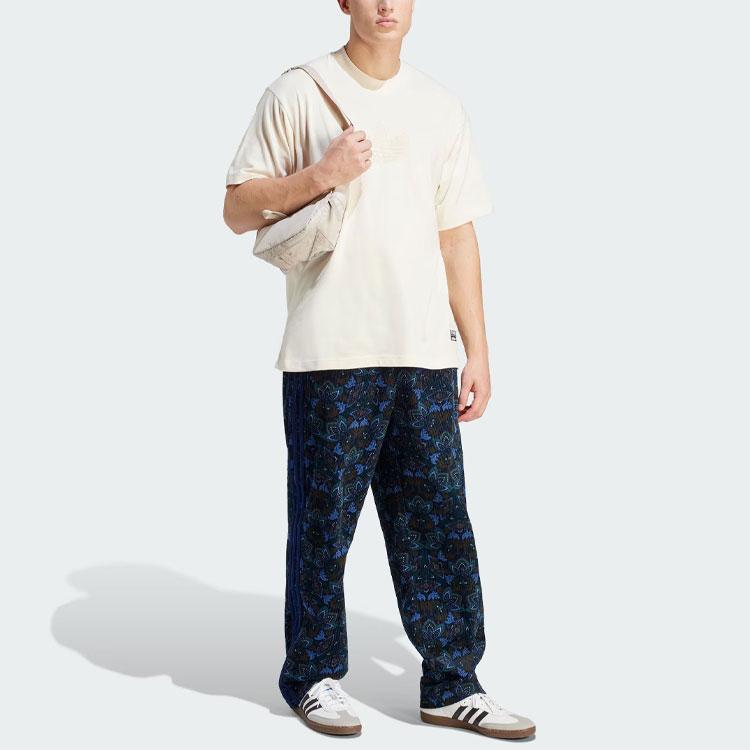 adidas Originals PREMIUM GRAPHIC T Shirts Men's Wonder White Crew Neck Moderate Straight Fit IV9693