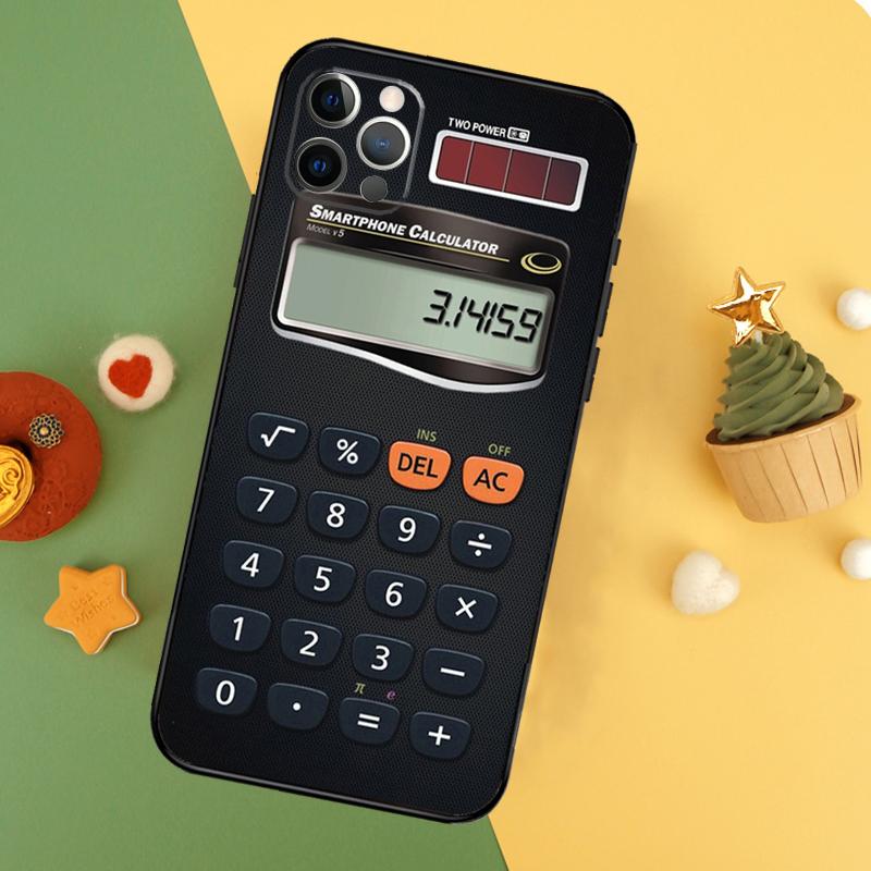 Retro Calculator Phone Case For iPhone 17 17Air 16 16E 15 14 13 12 11 Pro Max 12 13 Mini Shockproof Cover