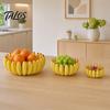 3D Printed Banana Fruit Bowl, Large Capacity Fruit Tray Holder, Decorative Fruit Shape Food Serving Plate for Kitchen, Dining Table