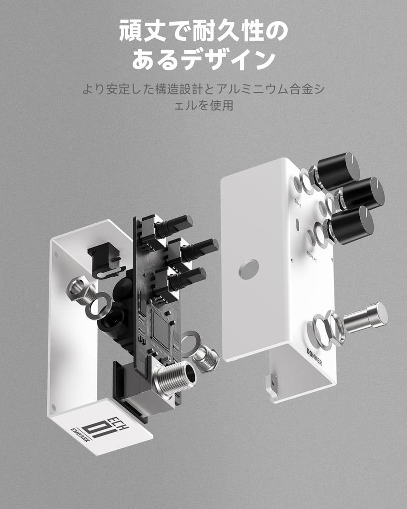 Donner EMBARK 01 Echo Delay Effector, DIY Shell, True Bypass