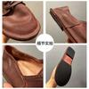 Mens Handcrafted Vintage Loafer Shoes With Suede Finish Genuine Horsehide Upper Round Toe Lace-Up Low Heel Leather Sole