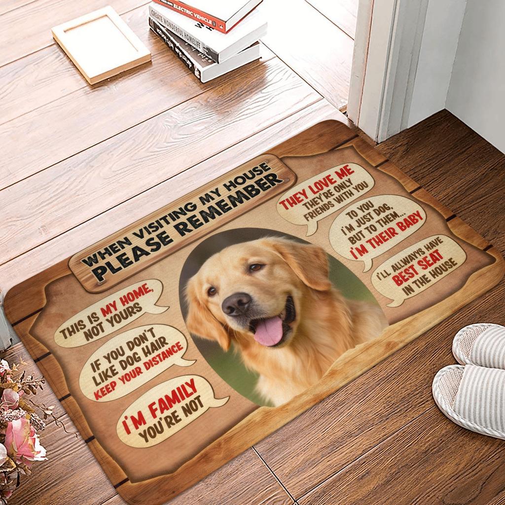 Quando Visitate la Mia Casa Ricordatevi Tappetino Zerbino Cane Jack Russell Terrier Antiscivolo Tappeto Bagno Cucina Soggiorno Tappeto