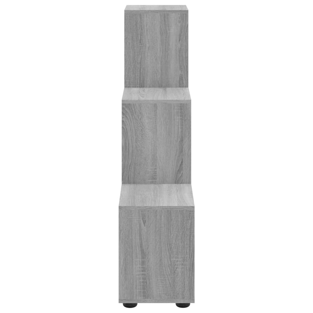 Vidaxl Regał Schodkowy, Szary Dąb Sonoma, 107 Cm