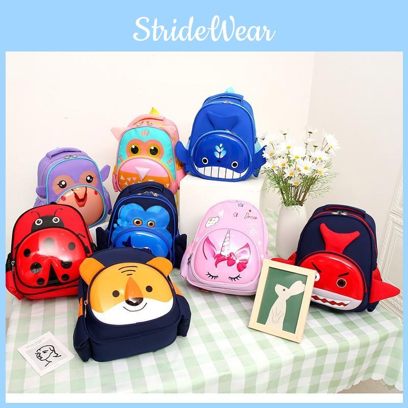 Kids Cute Animal Canvas Backpack With Lightweight Design For School And Outings