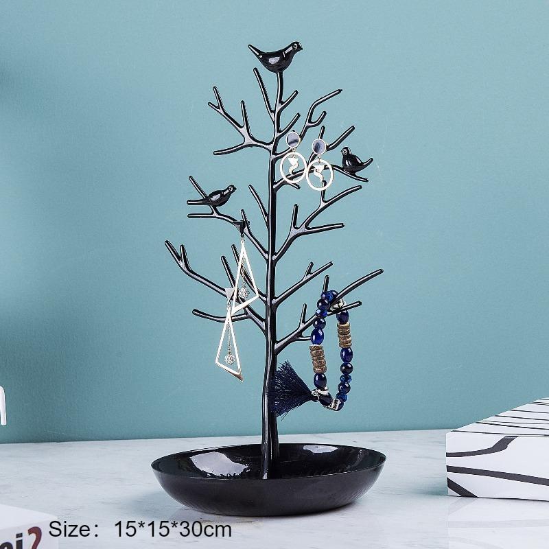 Originality Jewelry Showcase Stand Necklace Jewellery Displays Rack Earrings Ring Display Shelf Trinket Live Pictures Props