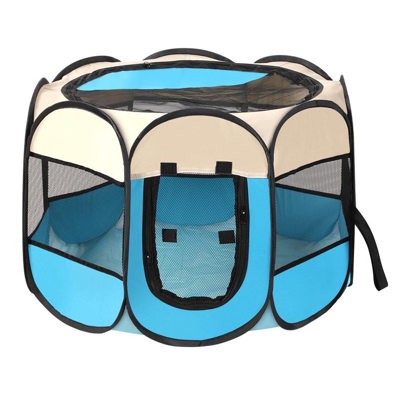 Octagonal Foldable Scratch-Resistant Pet Fence and Tent for Dogs and Cats
