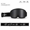 Anti-glare ski goggles with a coated lens, featuring a full-coverage soft sponge design to block wind and sand, suitable for snow climbing, mountain