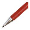 Leather Wrapped Ballpoint Pen (Cardinal Red) Retractable