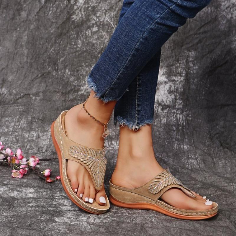 Summer Women Slippers Big Size Platform Wedges Sandals Non-Slip Open Toe Sandals Flip Flops Comfortable Beach Shoes Slides Women