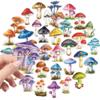 50PCS Cartoon Mushroom Colored PET Sticker Aesthetic Decoration Scrapbooking Stationery DIY Hand Accounting Supplies for Kids