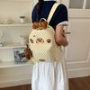 Schoolbag1011 New cartoon chef dog polka dot backpack female cute embroidered student schoolbag large capacity commuter backpack