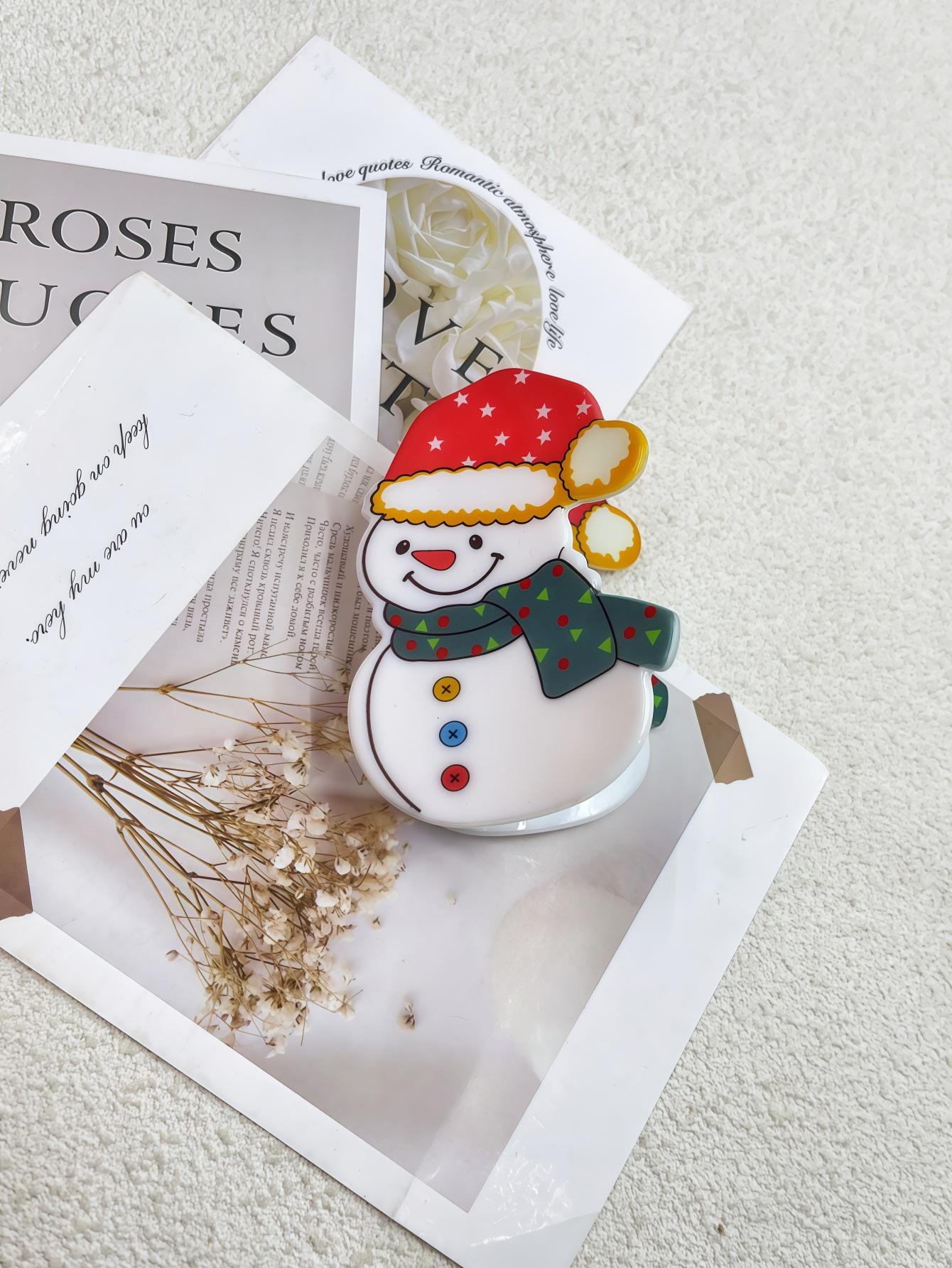 

Christmas Snowman Cartoon Hair Clip - Sweet Versatile Updo Shark Clip for Women