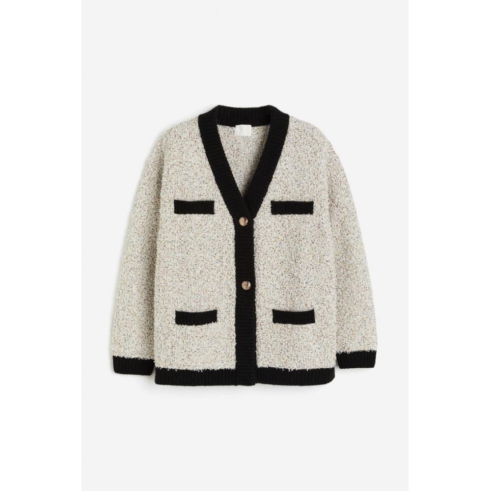 

Кардиган с блестками HM светло-бежевый