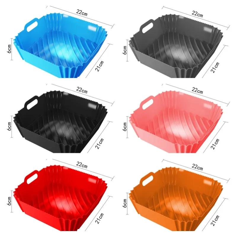 

Силиконовый противень для выпечки фритюрницы, различные прямоугольные круглые силиконовые коврики, складные, оптовая продажа с фабрики. YLE566 #5 Send randomly