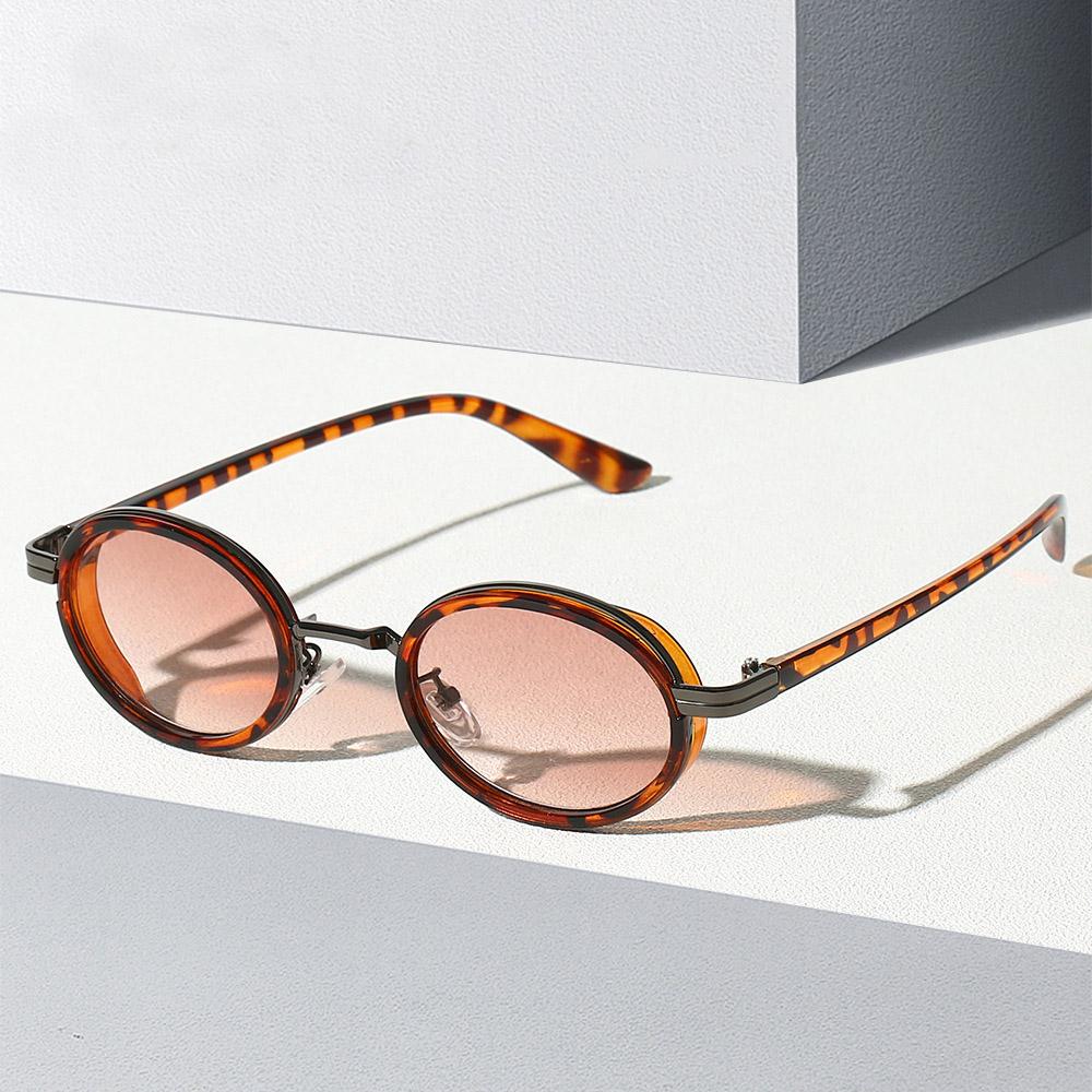 Неполяризованные шикарные овальные модные солнцезащитные очки для женщин и мужчин - — фото 9