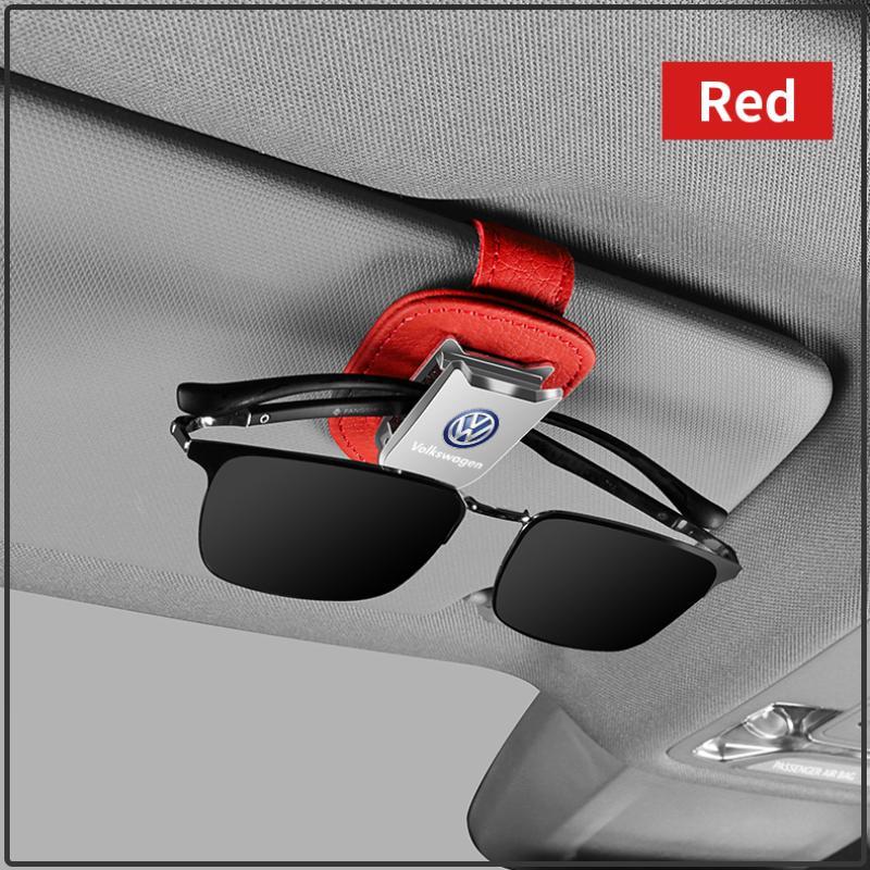 Car Sunglasses Protect Storage Cases Sun Visor Glasses Box For Volkswagen MK7 MK6 MK5 Ibiza Leon FR 2 Altea Aztec Golf-4 5 6 7 Passat