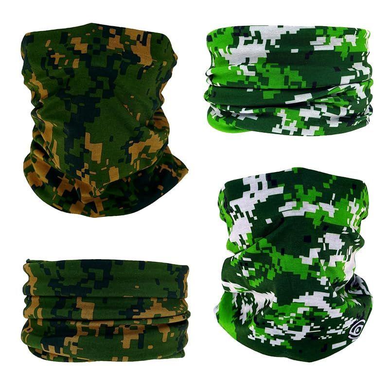 Used [NEW] [SMEHCF] Multipurpose Bandanas 12pcs for Women Men Headband Balaclava Hair Head Scarf Face Half Airsoft Paintball Mask Neck Gaiter