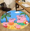 Cartoon animation Pattern Round Rug, Indoor/Outdoor Mat, for Picnic, Gameroom, Bedroom, Office, Living Room, Home Decor Carpet, Birthday Gift