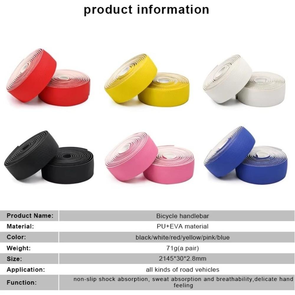 With End Plugs Bike Bar Tape Shockproof Road Bike Handlebar Tape Wrap Belts Handlebar Tape Fixie