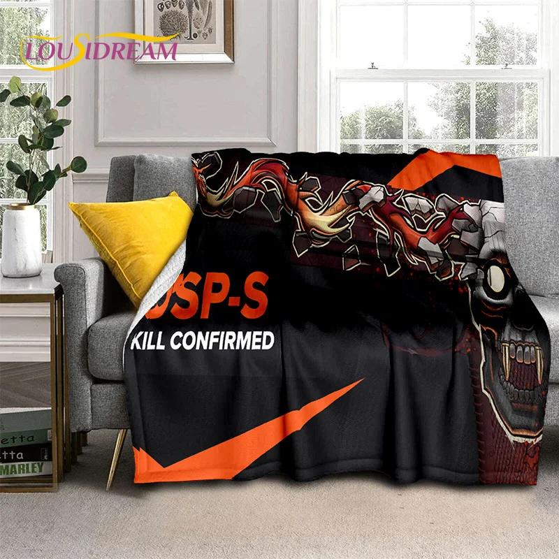 Rifle Pistol Cartridge USP,AK,AWP,M4,3D Gun Knife Blanket,Soft Throw Blanket for Home Bedroom Bed Sofa Picnic Cover Blanket Kids