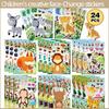 Kinder-Aufkleber Cartoon-Tier Puzzlespiel DIY-Aufkleber Kinder-Handgemacht Pädagogisch Handaufkleber Bauernhof Gesicht aufkleben Aufkleber