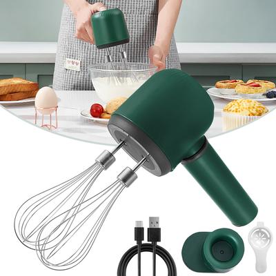 Portable Blender Mixer Kitchen Tools Hand Mixer Electric Food Processors Set Milk Frother Egg Beater Cake Baking Kneading Mixer