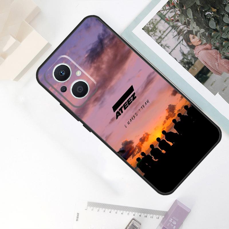 KPOP ATEEZ Logo Case For OPPO Reno 11F 10 Pro 4 5 6 7 8 Lite 4Z 5Z 8T OPPO Find X5 X6 Pro X2 X3 Neo Cover