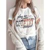 European Size Short-Sleeved T-Shirt with Letter Print And Graphic Design, Breathable, Casual Shirt, New Women'S Short-Sleeve Top.