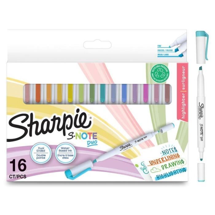 Sharpie Ensemble De Marqueurs S-Note Duo Double 16 Pièces - 3026981821158