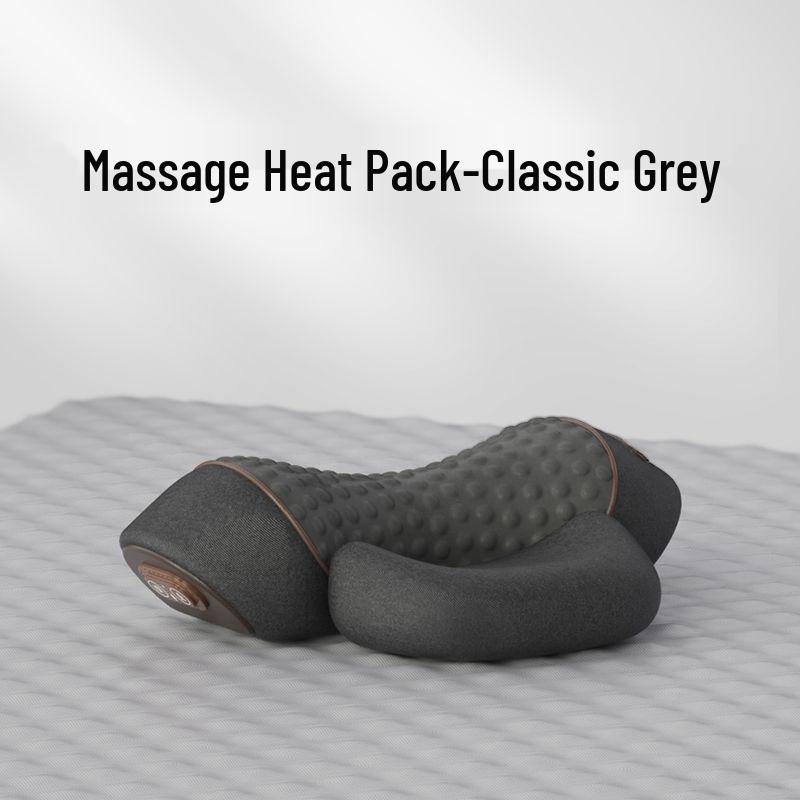 Manual Cervical Pillow: Neck Support with Massage & Heat Therapy