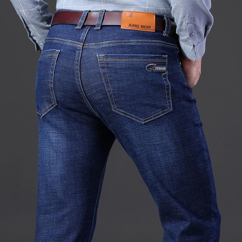 

Высокая эластичность, флисовые и утепленные джинсы, свободный крой, увеличенный размер, осенне-зимние хлопковые и флисовые брюки. 46 (3.6 feet) 250-132.5 kg recommended