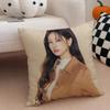 actor cute JJung So Min Cushion Cover Throw Pillow Cover Hidden Button Durable Polyester Chair Cushion