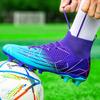 New Professional High Top Football Shoes Artificial Grass Leather Youth Students Training Soccer Shoes for Men And Women Sports