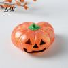 Boredom Relief Pumpkin Toy 1/4Pcs Halloween Stress Toy, Smiling Head Squeeze Festive Party Supplies Clear Glitter Office Desk for Relieve Anxiety